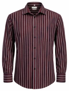 Balmain Black and Purple Striped Men's Long Sleeve Button Down Shirt Size M